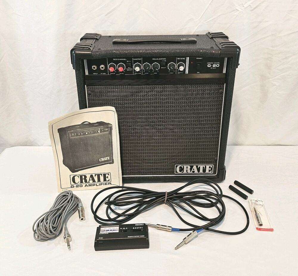 Vintage Crate G-20 Guitar Amp USA Made SLM 12” Combo, Reverb, Grunge Punk Rock